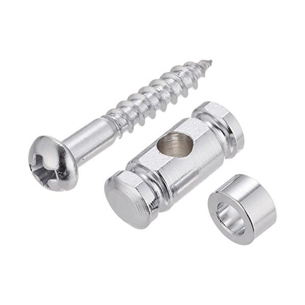 他サイト： SCUD ストリングリテイナー、ギター用、円筒型、2.5mmスペーサー クローム SR-GB25Cの商品画像