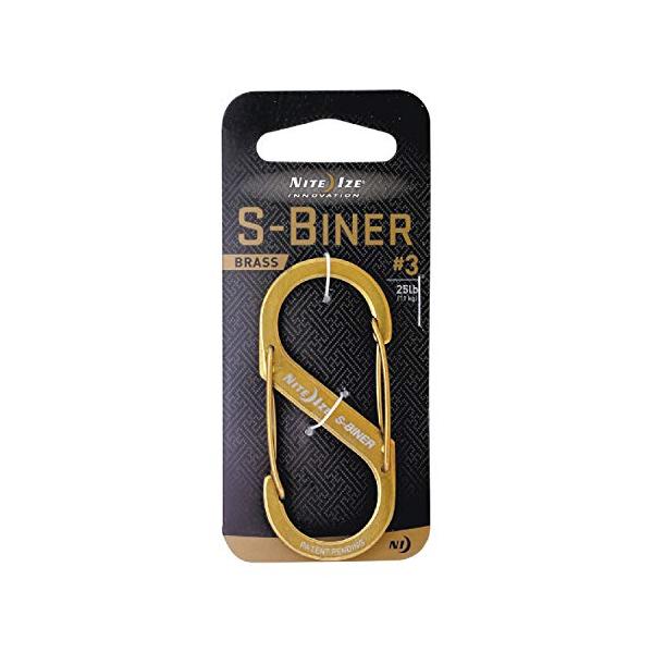 他サイト： NITEIZE(ナイトアイズ) エスビナー ステンレス カラビナ #3 ブラス SOP-CMN-SB320 (日本正規品)の商品画像