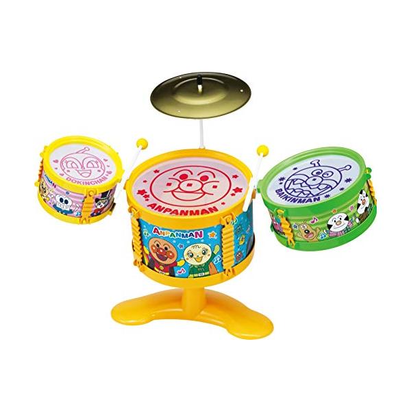 マルチカラー/-/-・対象年齢:3歳以上・セット内容:本体、バチ×2・アンパンマンのドラムセットがより楽しくなってリニューアルです。・3連ドラムになって演奏しやすくなりました。・工具不要でかんたんに組み立て可能ですぐに遊べられます。