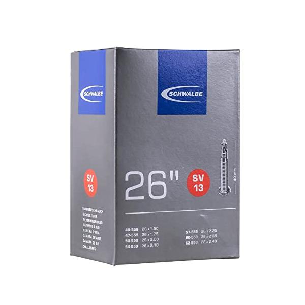 他サイト： 【正規品】 シュワルベ(SCHWALBE) 26×1.50/2.50用チューブ 仏式 40mmバルブ 13SVの商品画像