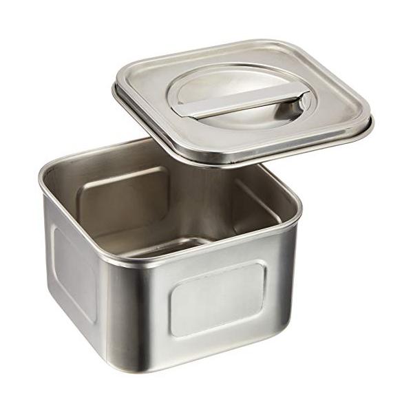 遠藤商事 TKG 保存容器 角型 10cm 材質:18-8ステンレス錆びにくく衛生