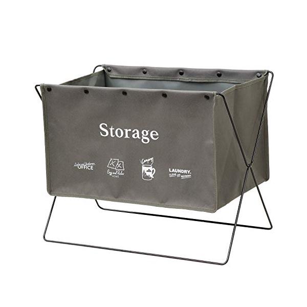 他サイト： ベストコ 荷物置き 折りたたみ 幅52×奥行33×高さ42cm グレー セルフ・フロアーラック L 手荷物収納 ND-6126の商品画像