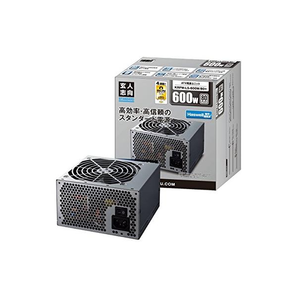 玄人志向 STANDARDシリーズ 80 PLUS 600W ATX電源 KRPW-L5-600W/80+