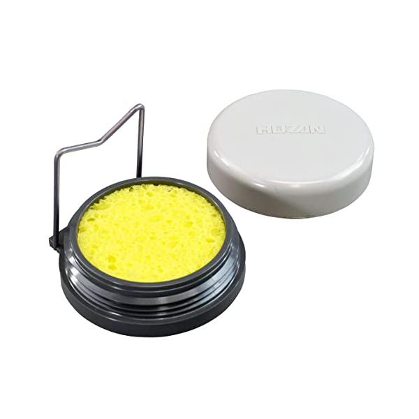 他サイト： ホーザン(HOZAN) コテ台ソルダースタンド 携帯に便利なフタ付きコテ台 ガスケット内蔵で水漏れしない 外形寸法65mmφ H-11の商品画像