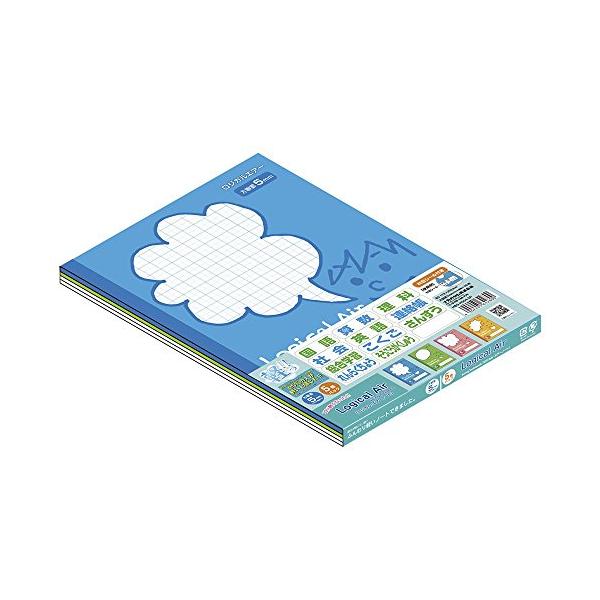他サイト： ナカバヤシ ロジカル・エアー軽量ノート 用途別 B5 方眼5mm 5冊パック HB5-H504-5Pの商品画像