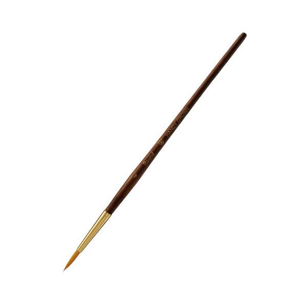 他サイト： ハンディ・クラウン ROUND 丸筆 4号 化繊筆 ペンキ ペイント 絵画 水彩画 ホビー ニス塗り タッチアップ ラッカー ウレタン 溶剤 板の商品画像