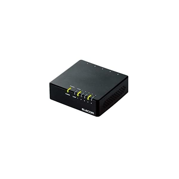 エレコム スイッチングハブ 5ポート 10/100Mbps マグネット付き AC電源 EHC-F05PA-JW w17b8b5 エレコム スイッチングハブ 5ポート 10/100Mbps AC電源 EHC-F05PA-B