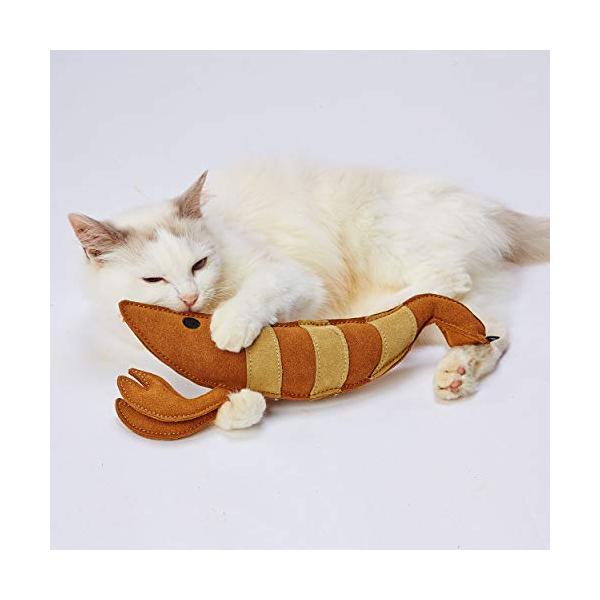 他サイト： ペティオ (Petio) 猫用おもちゃ けりぐるみ タフレザー 最強のエビの商品画像