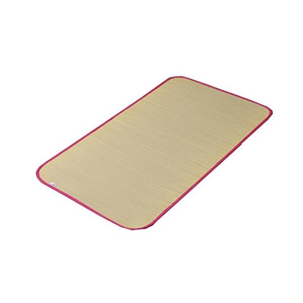 イケヒコ い草 ラグ マット ネゴザ シーツ さわやか ベビー キッズ 約70?120cm ピンク ジュニア用 日本製 #7411659