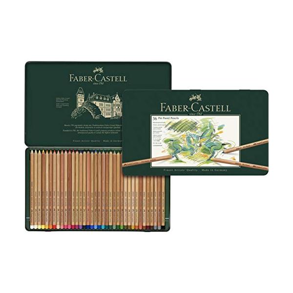 ファーバーカステル ピットパステル色鉛筆 36色セット 缶入 112136