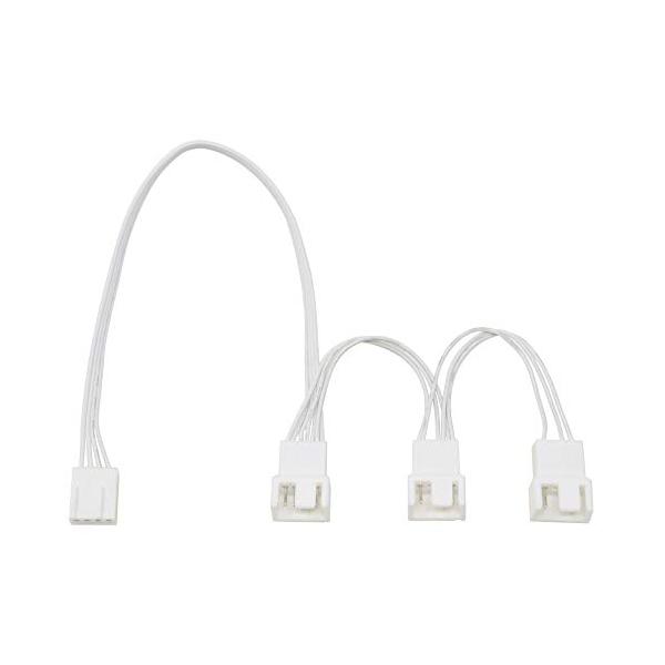 他サイト： AINEX PWMファン用電源3分岐デイジーチェーンケーブル 34cm ホワイト CA-100A-WHの商品画像