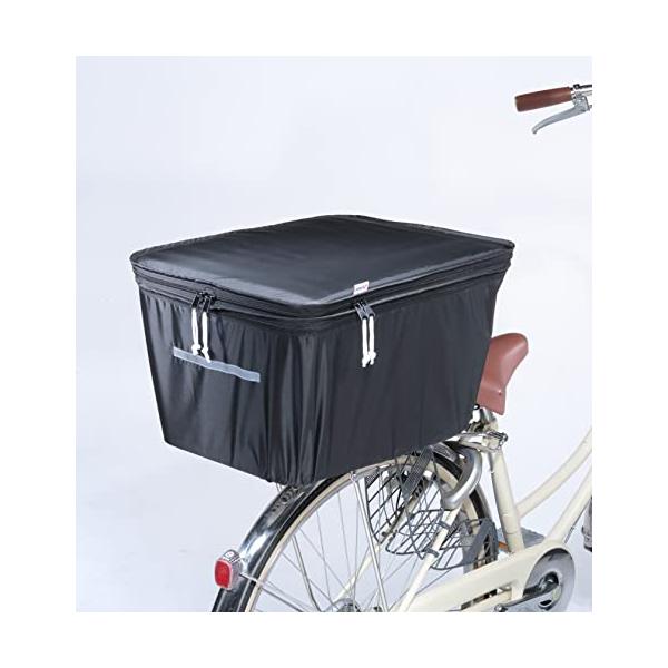 他サイト： 川住製作所 自転車 2段式後カゴカバー 大型カゴ対応 KWR-210BK ブラックの商品画像