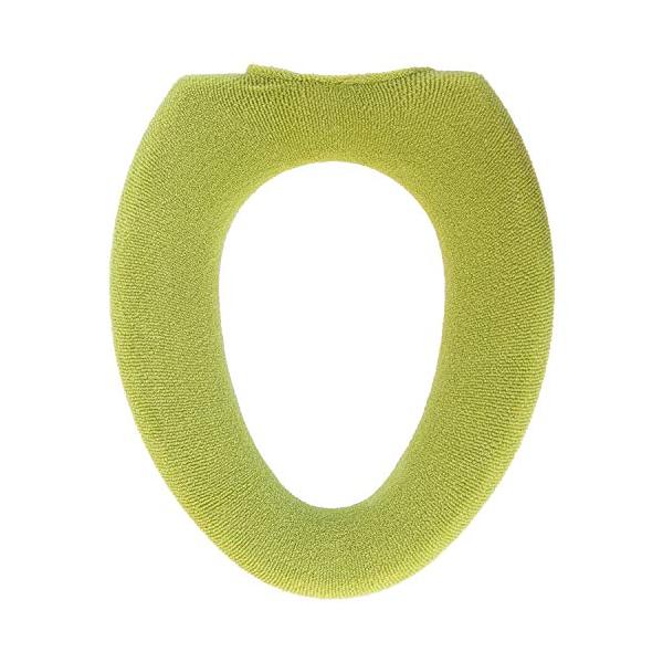 ジャパニーズグリーン/O型/ヴィーブル プルミエール・Color:グリーンPatternName:e. 便座カバー(O型)・パッケージ個数:1・タイプ:O型専用・商品サイズ:約30cm×30cm×2cm・素材:表糸 アクリル100%、芯糸 ...