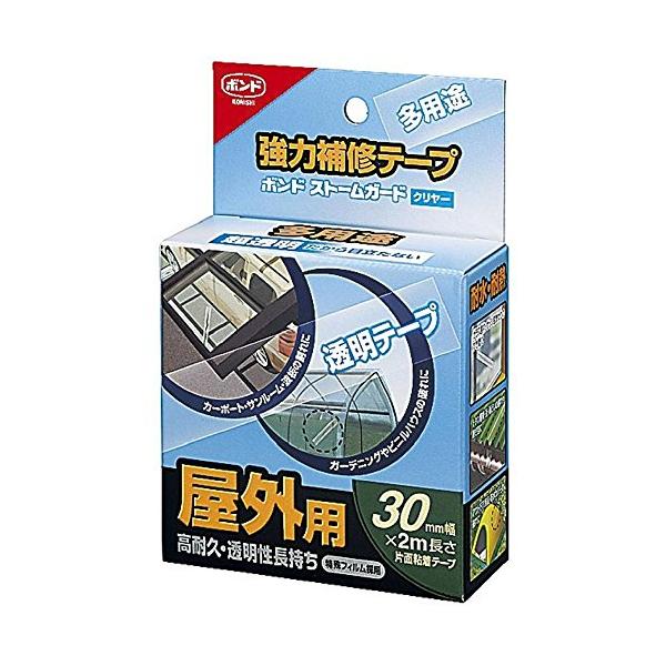 コニシ 強力補修テープ ボンド ストームガード クリヤー 30mm #04930 まとめ買い5巻セット