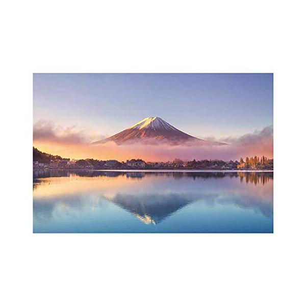 ・  1000-856・日本の風景のパズルです。「朝霧と鏡富士」朝霧に包まれた富士が湖面に映る幻想的はシーンです。１０００ピースなので組むのには時間が掛かりますが、完成した時の喜びはひとしおです。パズルが完成したら、パネルに入れてお部屋等に...