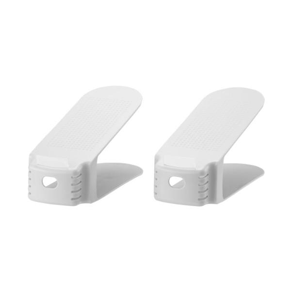 他サイト： ライクイット ( like-it ) 靴 収納 省スペース 収納量2倍くつホルダー ワイド 2P 約幅10x奥26x高13.5cm ホワイト 日の商品画像