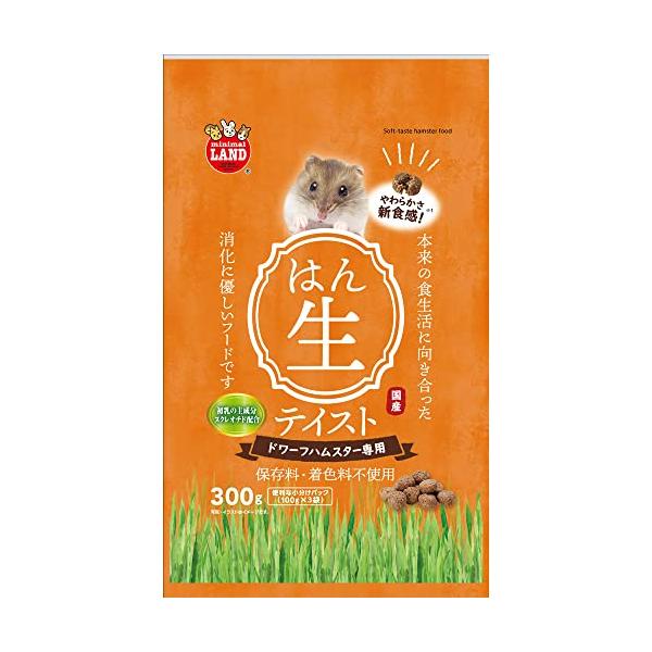 他サイト： マルカン ミニマルランド ハムスターフード半生テイスト ドワーフ 300gの商品画像