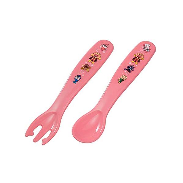 他サイト： レック アンパンマン こども食器 スプーン ・ フォーク (ピンク)の商品画像