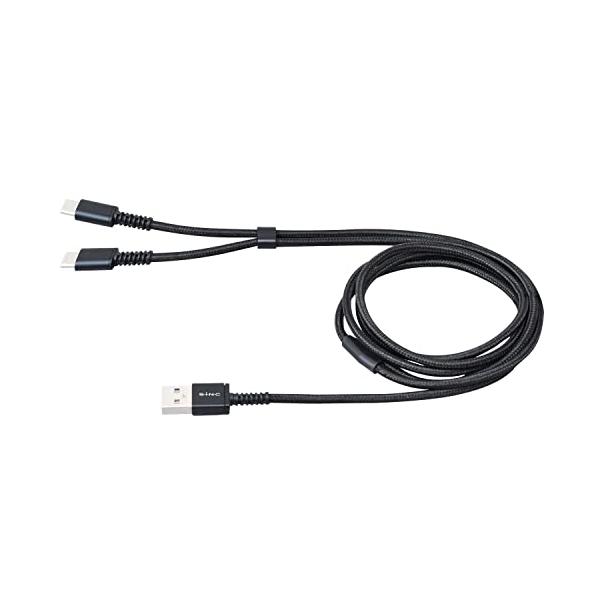 他サイト： セイワ(SEIWA) 車内用品 USBケーブル Y字 Type A to Type C+Type C 2股 2台同時 D606 Xperia/Gの商品画像