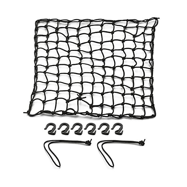 ・ブラック LL(500×500mm) 72188・・Color:ブラックSize:LL(500×500mm)・仕様1ネットは直径4.0mmゴム製。程よい伸縮性と長期耐久性を実現しました。・仕様2ネットを45mmの小さなマス目にすることで、...