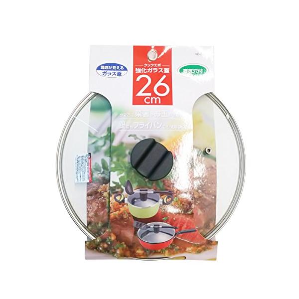 他サイト： ベストコ クックエポ 強化ガラス蓋 26cm ND-5527の商品画像