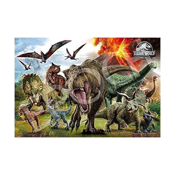 100ラージピースダイナソー・アタック/26×38cm/26-901s・Color:ダイナソー・アタックStyle:100ラージピース・ピース数:100ラージピース 完成サイズ:26×38cm・対応パネルナンバー:3・『ジュラシック・ワール...