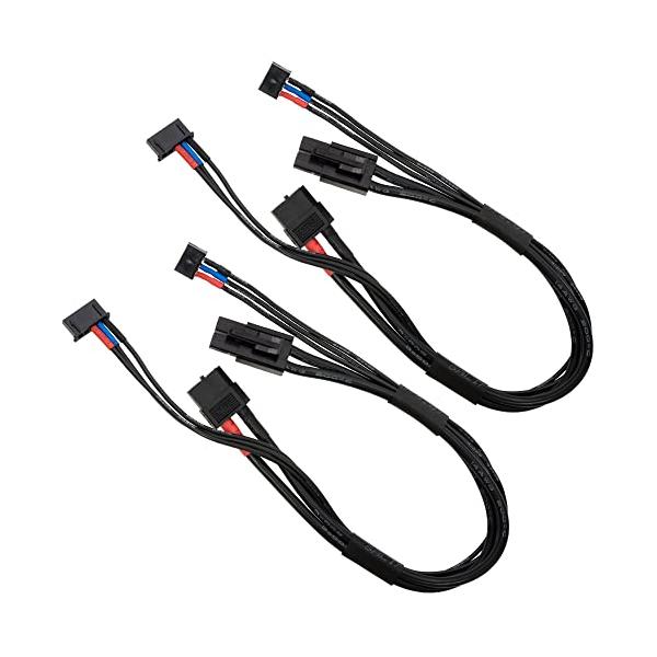 他サイト： ハイテック XT60⇔タミヤタイプ 2S用コネクタケーブル 2本入り HMJ463-2Pの商品画像