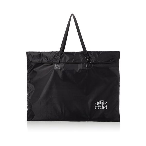 他サイト： ホルベイン カルトンバッグ No.2 黒 (フタ付) 木炭紙全判用 140812の商品画像
