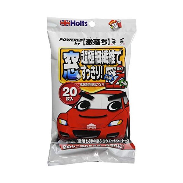 他サイト： ホルツ 自動車・ウェットシート クルマの激落ちくん 車の窓ふきウェットシート 20枚入 Holts MH70110の商品画像