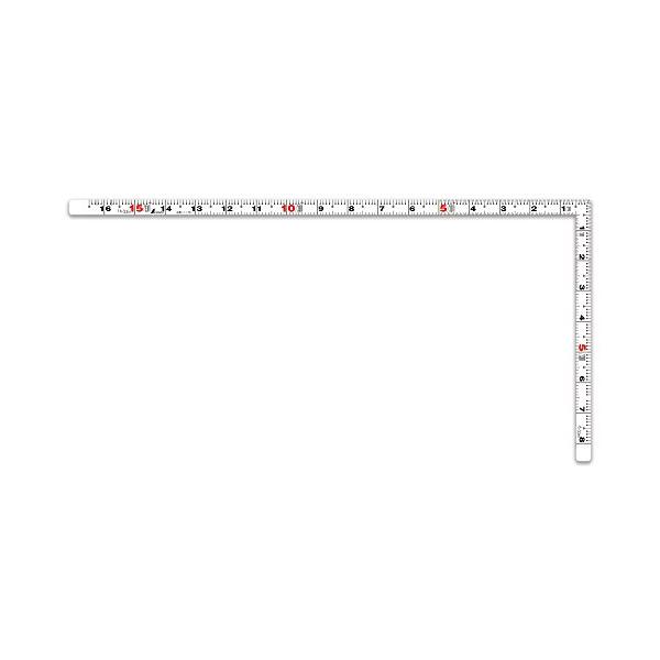 他サイト： シンワ測定(Shinwa Sokutei) 曲尺平ぴた ホワイト1尺6寸 表裏同目 11176の商品画像