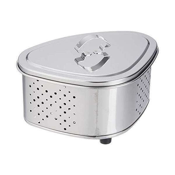 ・シルバー 約180×130×120mm ・・PatternName:箱入り・サイズ (約):180×130×120mm・重量 (約):210g・素材・材質:本体・フタ/抗菌ステンレス鋼、足/合成ゴム・生産国:日本