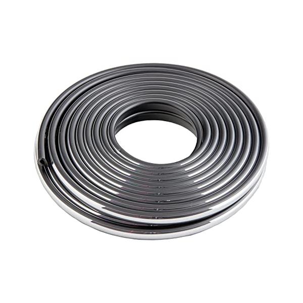 他サイト： JASPA クリエイト U字型ドアモール 幅10mm 全長6m クローム X326の商品画像