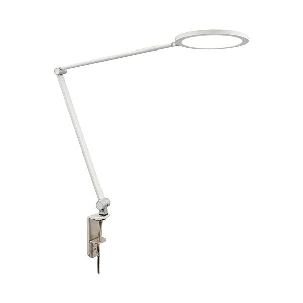オーム電機 LEDアームライト 調光調色 クランプライト デスクライト デスクスタンド デスクランプ AS-LDC6K-W 06-1947 OHM オーム電機 LEDアームライト 調光調色 クランプライト デスクライト