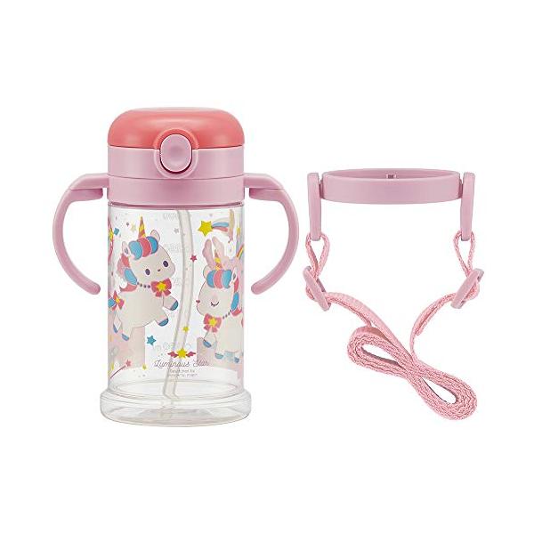 他サイト： スケーター(skater) ベビー用 ストローマグ 折りたたみハンドル&amp;ショルダー式 2WAYタイプ 370ml ユニコーン 対象年齢1才頃からの商品画像