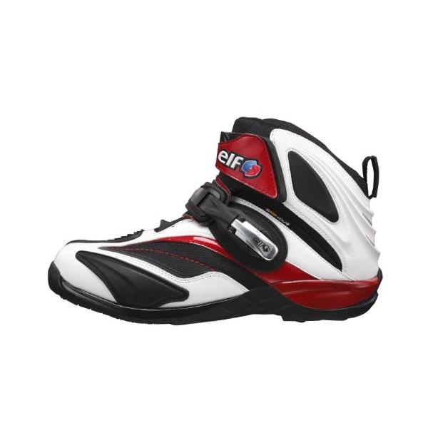 エルフ(ELF) バイクシューズ Synthese 14 ホワイト/レッド 23.0cm