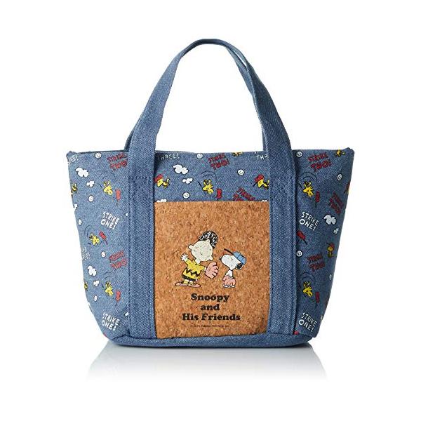 他サイト： スケーター (skater) コルクポケット付 保冷バッグ デニム スヌーピー PEANUTS KBCO3の商品画像