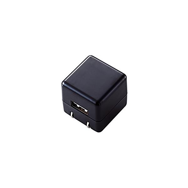 他サイト： エレコム オーディオ用AC充電器/CUBE/1A出力/USB1P/ブラックの商品画像
