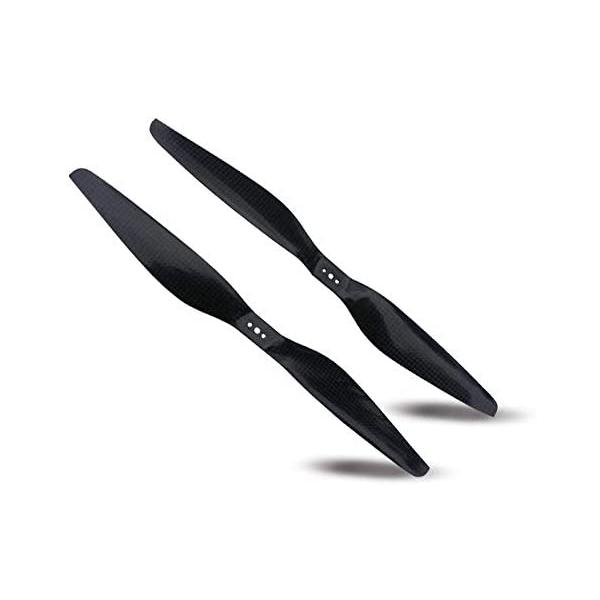 ドローン用カーボンラダー カーボン プロペラ 正反転 ペアセット × 2本 (13インチ 1355) マルチ