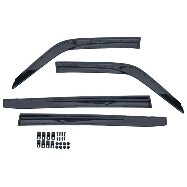 ノア ヴォクシー 90系 MZR#9#W 2022(R4).1 - ドアバイザー 雨よけ 金具＆両面テープのＷ固定 フロント リア 4枚セット