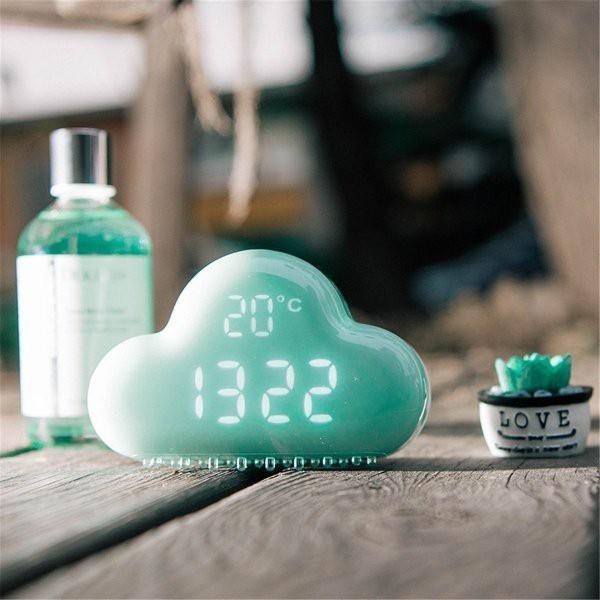 かわいい 雲型 目覚まし時計 アラームクロック Usb充電 アラーム置き時計 壁掛け時計 カレンダー 温度表示 音声感知 おしゃれ スヌーズ機能付 Led Wo Happiness広場 通販 Yahoo ショッピング