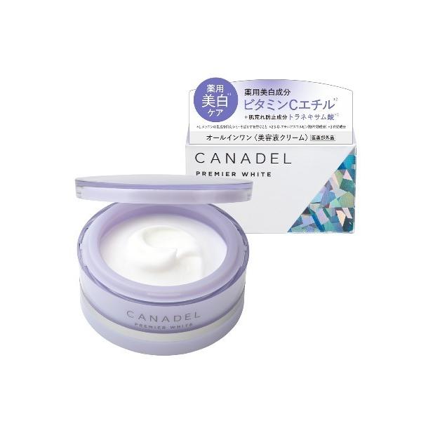 カナデル プレミアホワイト オールインワン 美容液クリーム 58g 医薬部
