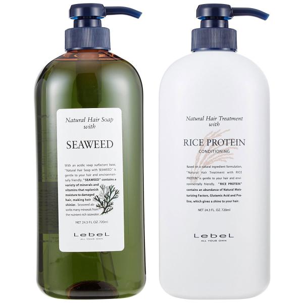 他サイト： 【定番セット】 ルベル(LebeL) ナチュラルヘアソープ ウィズ SW (シーウィード 720ml)&amp; ナチュラルヘアトリートメント ウィズ RPの商品画像