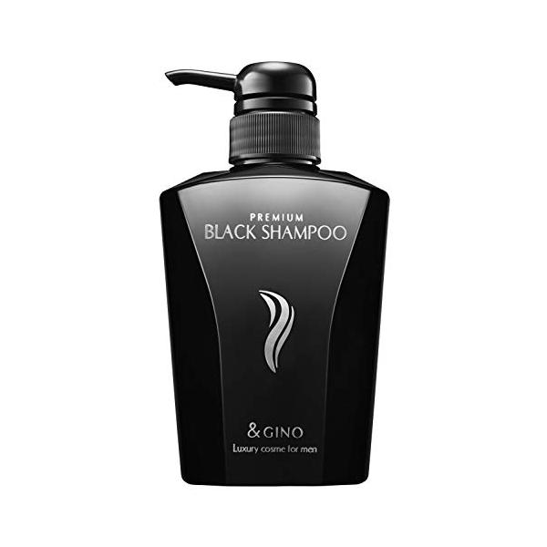 &GINO 頭皮ケア プレミアムブラックシャンプー 400ml【 スカルプ 男性