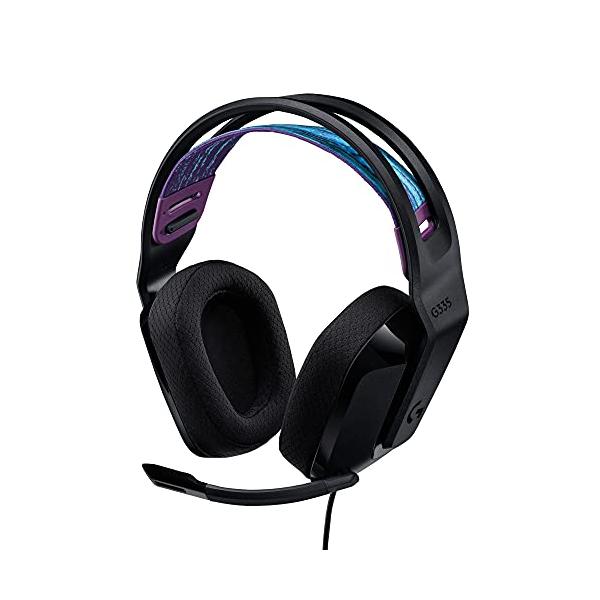他サイト： Logicool G(ロジクール G) ゲーミングヘッドセット G335 ブラック 有線 ステレオ 3.5mm 軽量 222g フリップミュート マイの商品画像