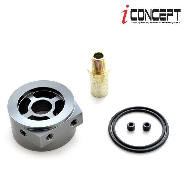 iConcept サンドイッチ オイルブロック オイルセンサーアタッチメント BRZ ZC6 ZD8 86 ZN6 GR86 ZN8 油温 油圧 センサー 油温計