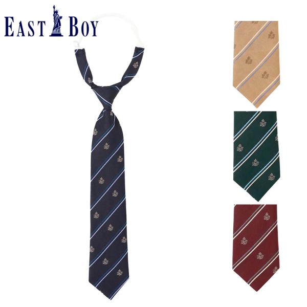 EASTBOY（イーストボーイ） EASTBOY Venus レジメ×紋章柄ネクタイ Y
