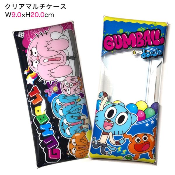クリアマルチケース おかしなガムボール/ペンケース 筆箱 コスメポーチ