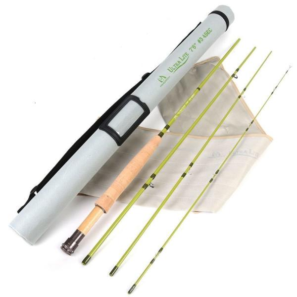 フライロッド フライフィッシング 7.6' 3WT 4PC 渓流 源流 川 入門