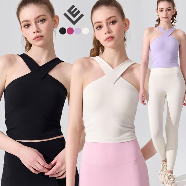 ■商品説明■カップ付きトップス背中が大きく開いた女性らしいVラインデザインがポイントで ブラパッド付なのでブラ紐を気にせず１枚でスッキリと肌見せコーデが叶います。 リブ地は程よくストレッチが効きドライな肌触りです。 軽やかなカラー展開でいつ...