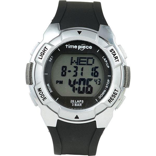 Time Piece（タイムピース） 腕時計 ランニングウォッチ 20LAP デジタル シルバー TPW-004SV